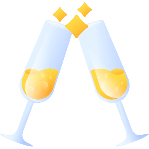 Champagne glasses cheers drinks champagne glasses icon