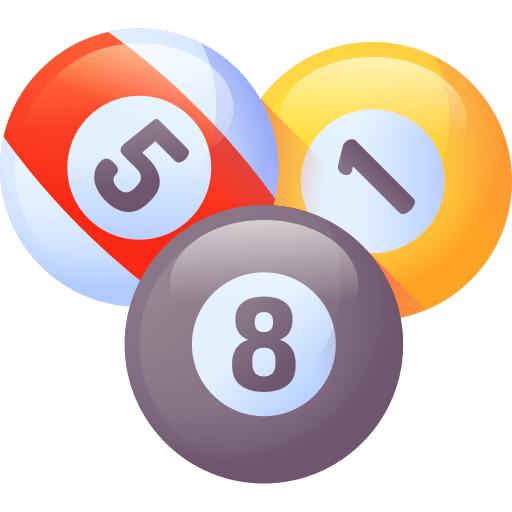 Pool objects snooker game icon