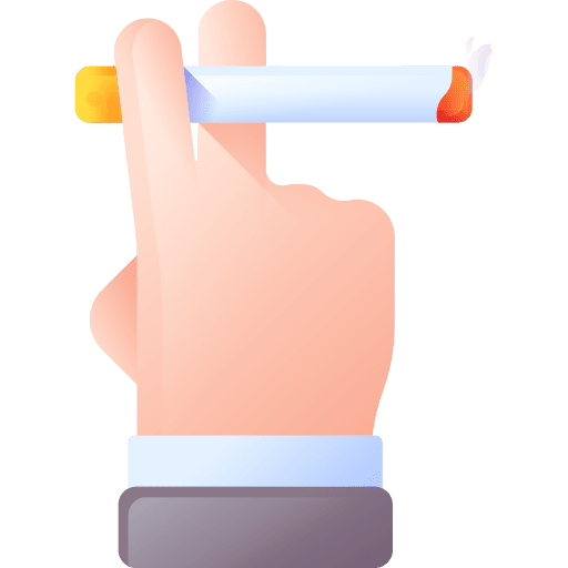 Smoking prohibition no smoking warming icon