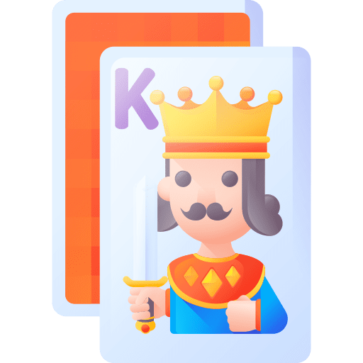 King gambling casino card icon