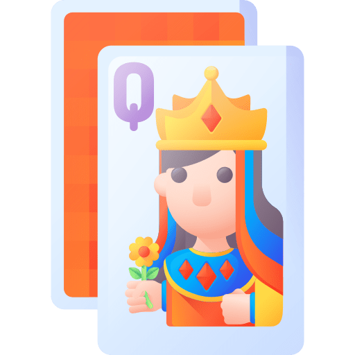 Queen gaming gamble casino icon