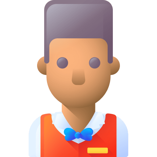 Croupier elegant gambling avatar icon