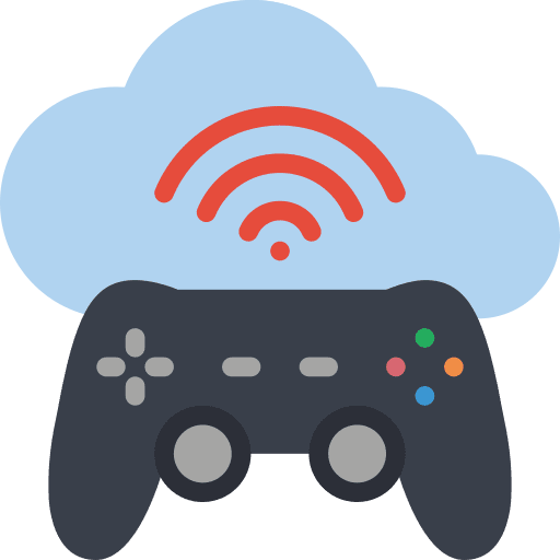 Gaming gaming cloud computing electronics icon