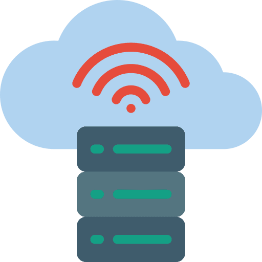 Cloud computing multimedia option storage ui icon