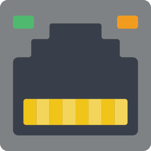 Ethernet electronics internet connection icon