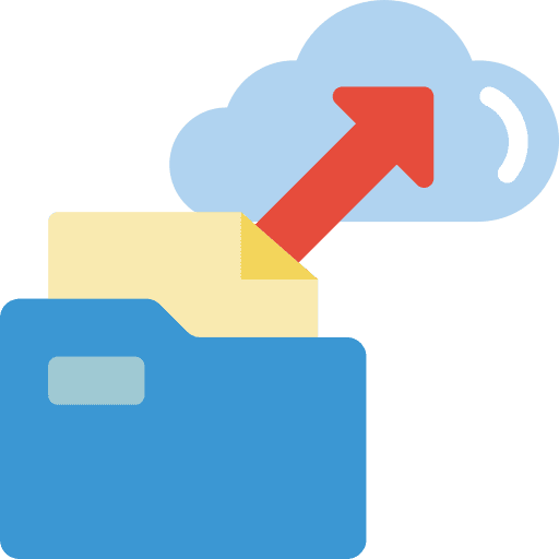 Folder file storage folder data storage icon