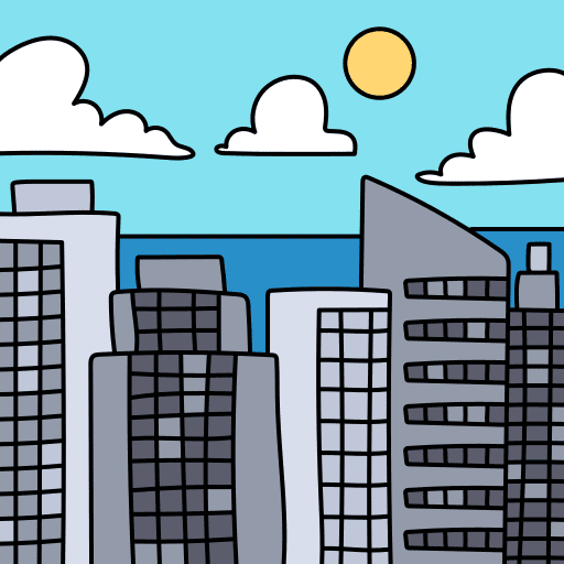 Cityscape architecture and city cityscape urban icon Cityscape architecture and city cityscape urban icon