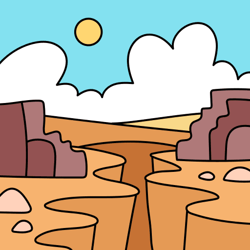 Canyon landscape scenery canyon icon Canyon landscape scenery canyon icon