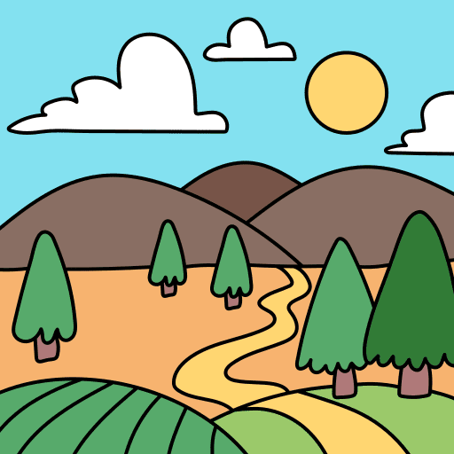 Landscape landscape scenery nature icon Landscape landscape scenery nature icon