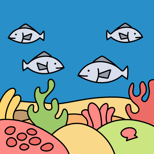 Sea life nature scenery landscape icon Sea life nature scenery landscape icon