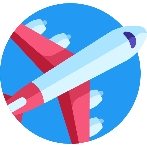 Airplane transport transportation airplane icon