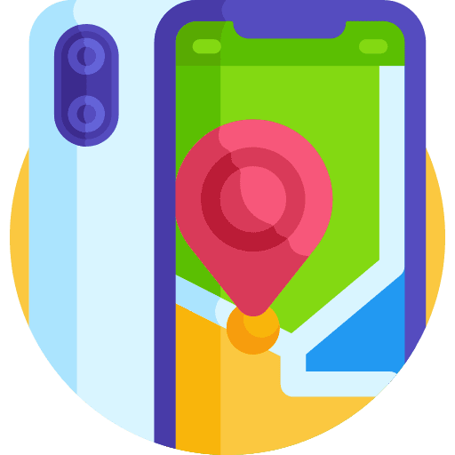 Gps map gps street map icon