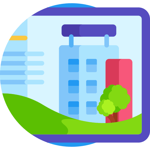 Hotel holidays resort home icon