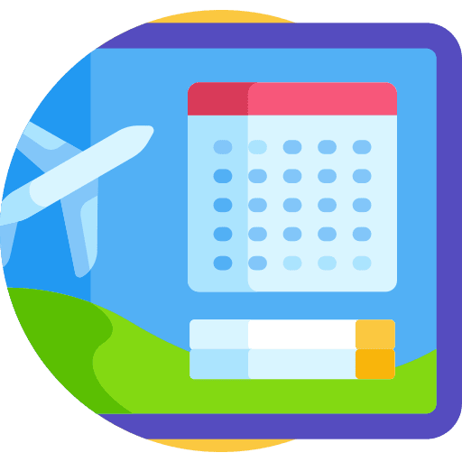 Schedule organization schedule travel icon
