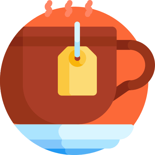 Tea food and restaurant hot drink tea cup icon