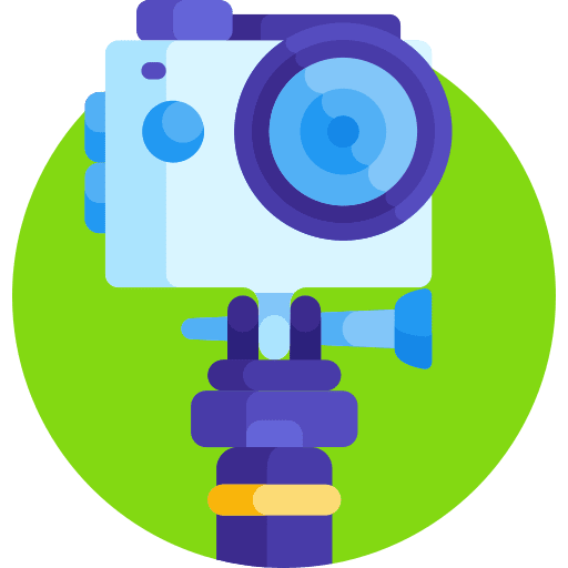 Action camera action camera travel photography icon