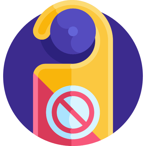 Door hanger do not disturb stop hanger icon