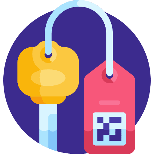 Room key room key access hostel icon