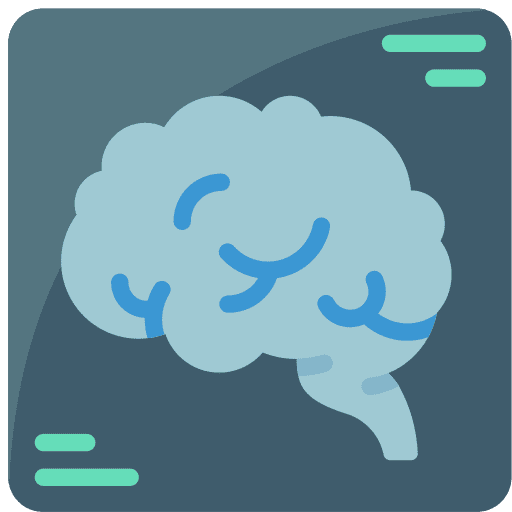 Brain body organ scan brain icon