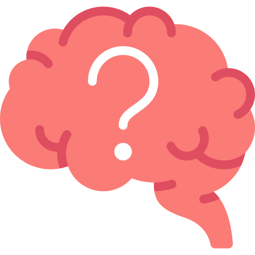 Brain human brain brain anterior question mark icon
