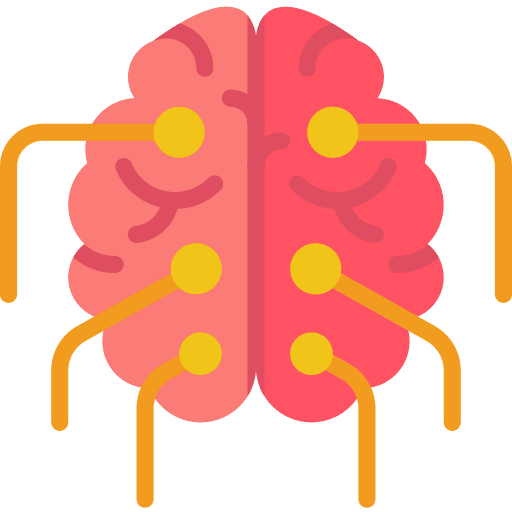 Brain medical wired human brain icon