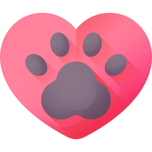 Love animals pawprints pet icon