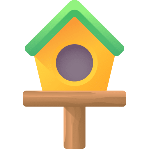 Bird house pet shop animals ornithology icon Bird house pet shop animals ornithology icon