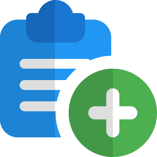 Add clipboard register checklist icon
