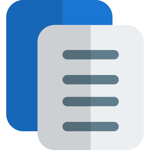 Copy text edit document icon