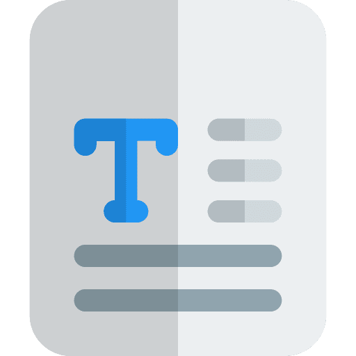 Text format file sheet document icon