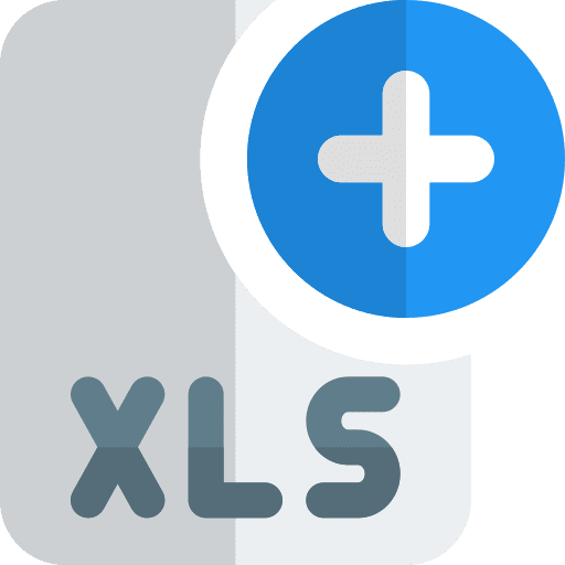 Add file format digital table icon