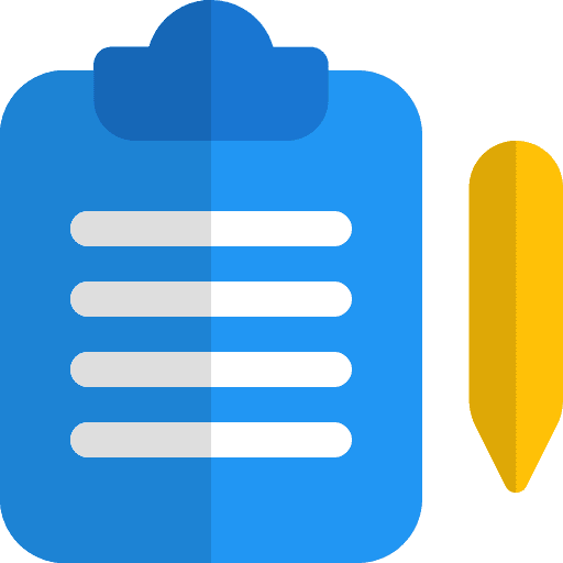 Clipboard education register notes icon