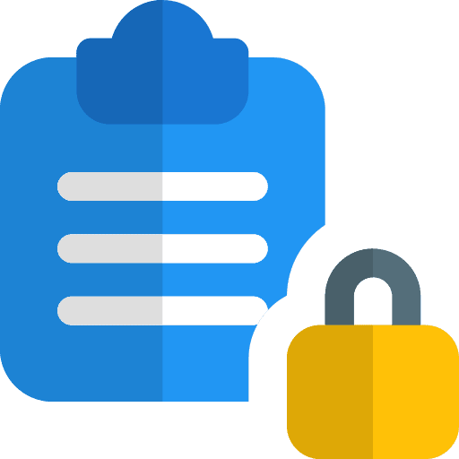 Lock files and folders read only file icon