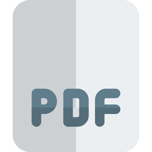 Pdf text format professions and jobs documents icon