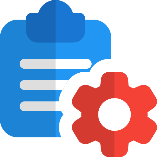 Setting education checklist register icon