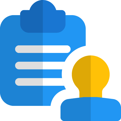 Stamped stamped checklist record book icon