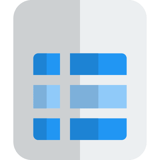 Tablet table cells tablet document icon