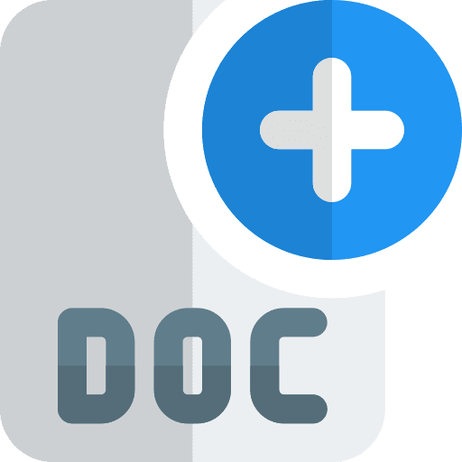 Add professions and jobs portable document format doc file format icon