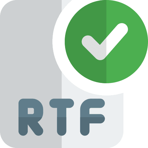 Corrected cross platform format rtf file icon