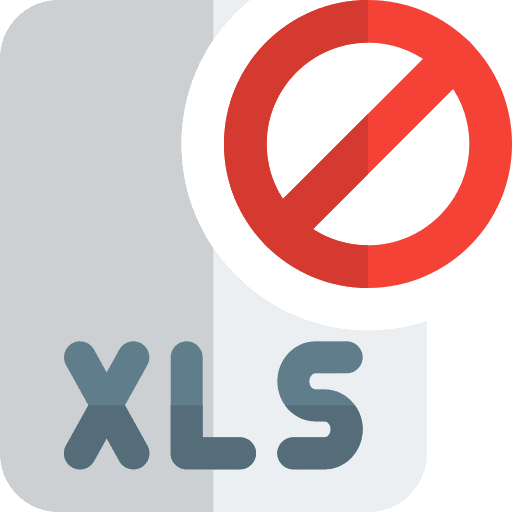 Delete file extension spreadsheet digital icon