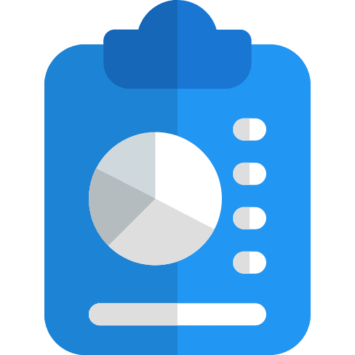 Infographic clipboard notes professions and jobs icon