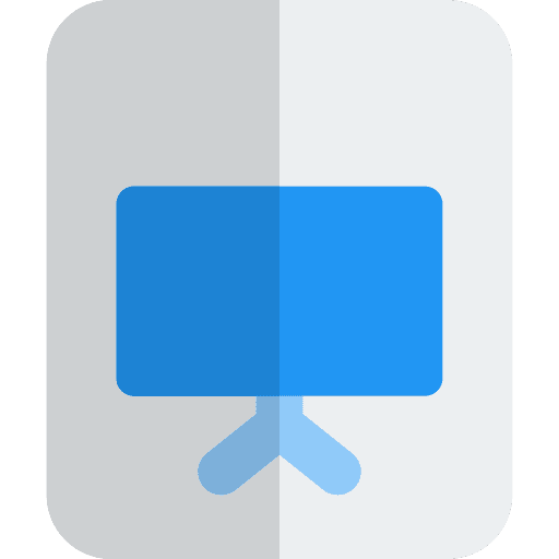 Screen screen presentation meeting icon