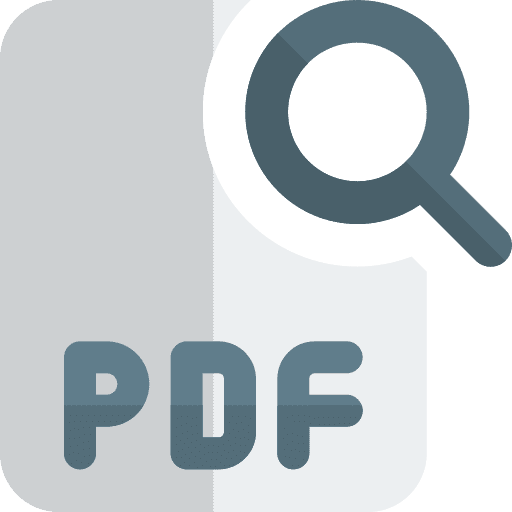 Search type pdf document file icon