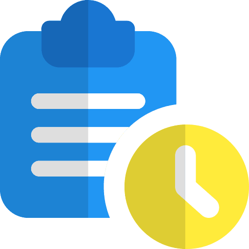 Timer professions and jobs pencil timer icon