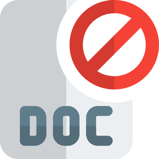 Deleted portable document format doc file deleted icon