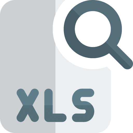 Search xls digital professions and jobs icon