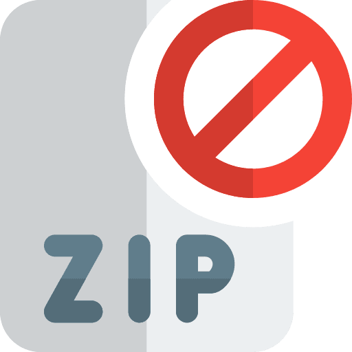 Banned banned file symbol icon