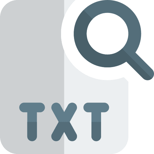 Find professions and jobs file extension text icon