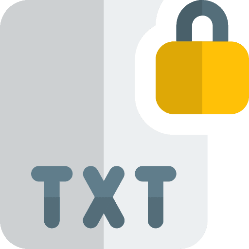 Padlock file extension write file format icon