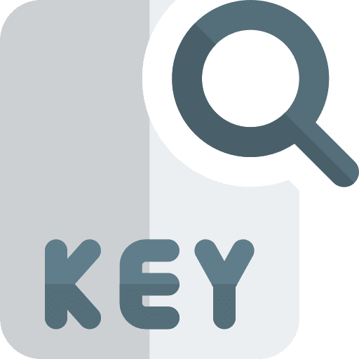 Search key search file icon
